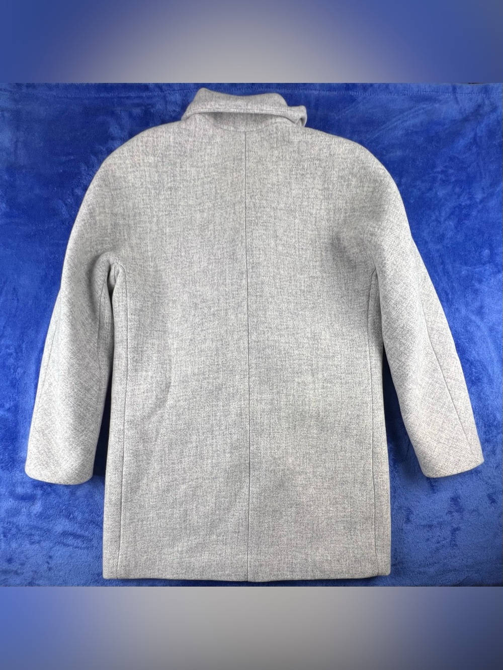 J. CREW Nello Gori Toscana Coat Italian Stadium-Cloth Wool Blend Size 10 Gray - Picture 2 of 14